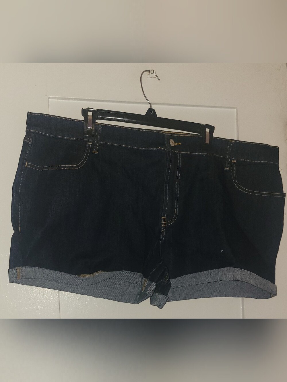 Old Navy Dark Blue Denim Cuffed Women’s Shorts